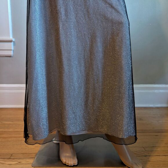 Vintage 90s Papell Boutique Gown Pageant Prom Dress Beaded Whimsygoth Size 6 - Picture 15 of 16